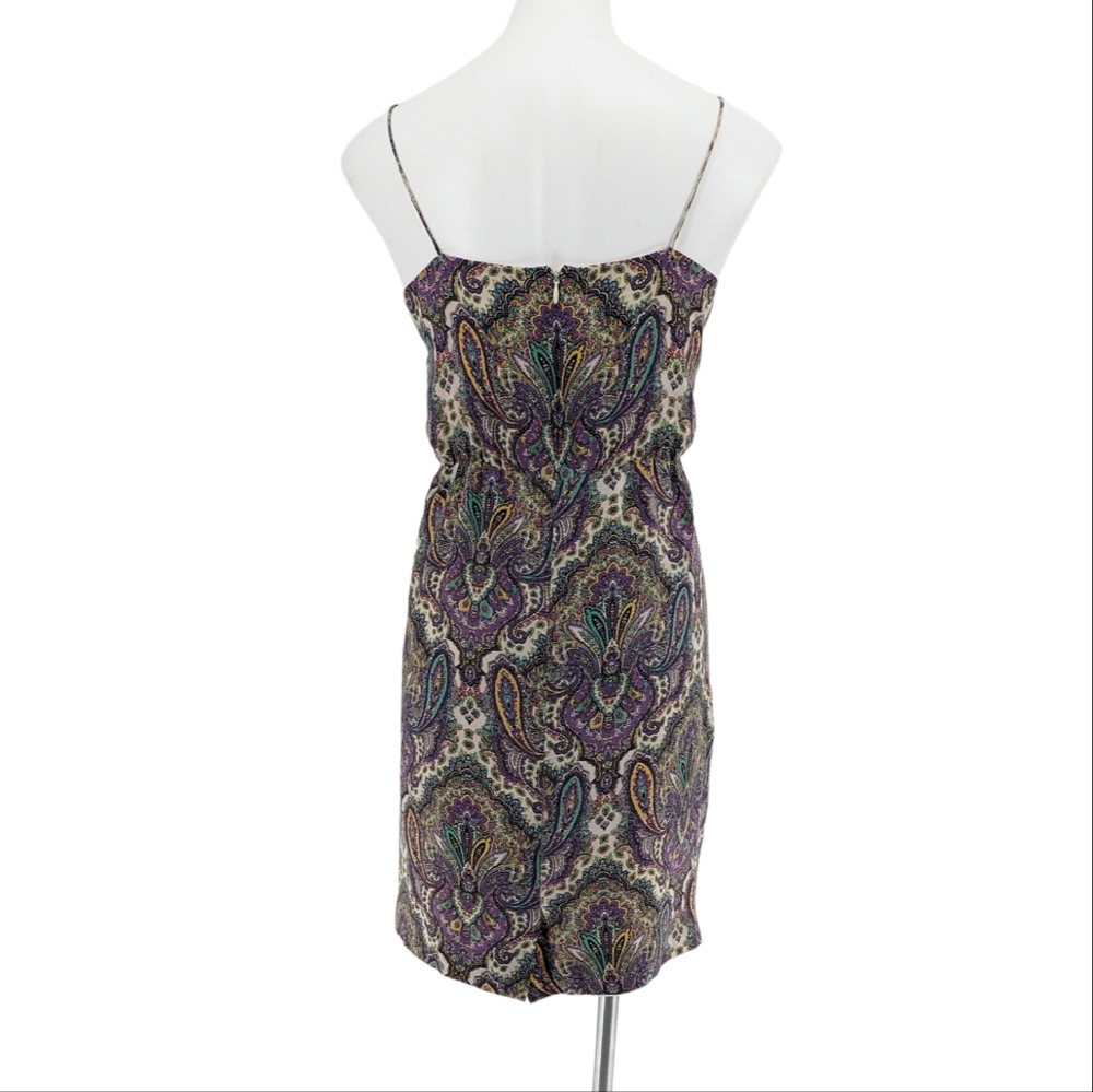 J.Crew Blouson Silk Dress in Royal Paisley Size 8 - Picture 12 of 16